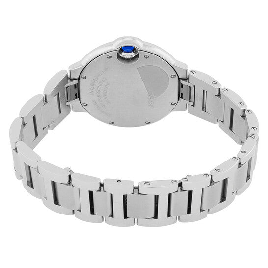 Cartier Ballon Bleu 33mm Automatic Diamond Silver Dial