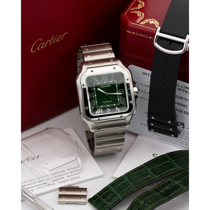 Rolex Cartier Santos GREEN