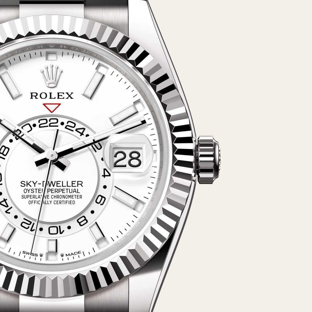 Rolex Sky-Dweller GMT Automatic Chronometer White Dial