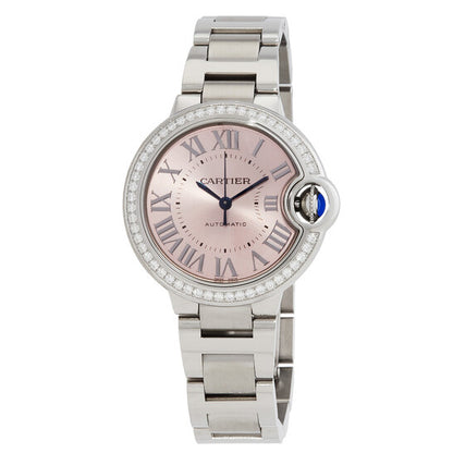 Cartier Ballon Bleu  Automatic Diamond Pink Dial