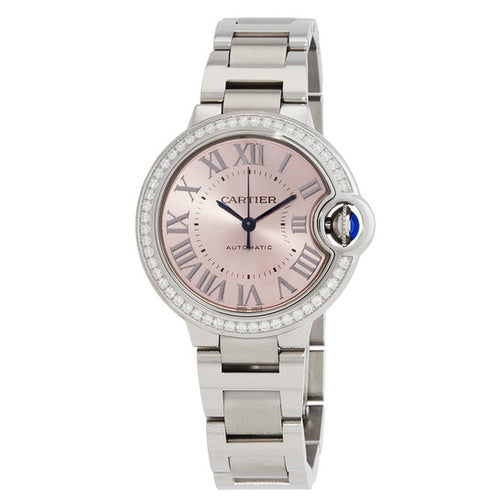Cartier Ballon Bleu  Automatic Diamond Pink Dial