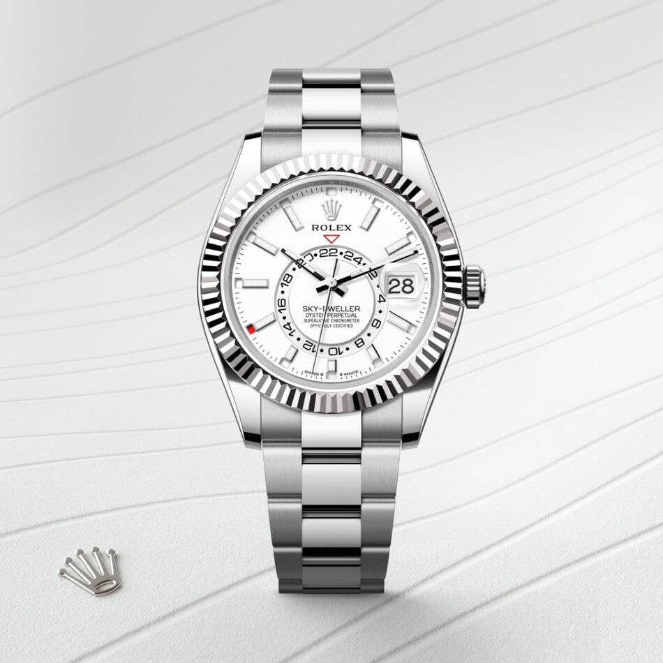 Rolex  Sky-Dweller GMT Automatic Chronometer White Dial