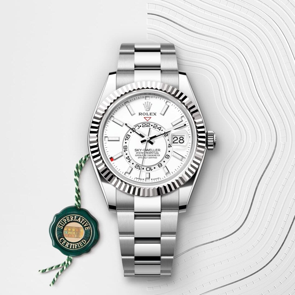 Rolex  Sky-Dweller GMT Automatic Chronometer White Dial