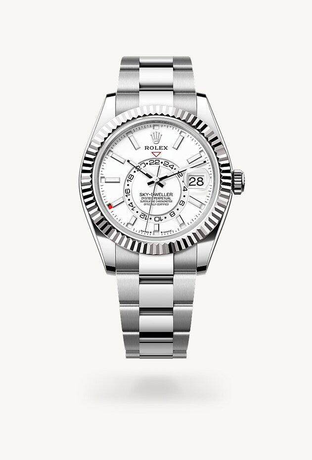 Rolex  Sky-Dweller GMT Automatic Chronometer White Dial