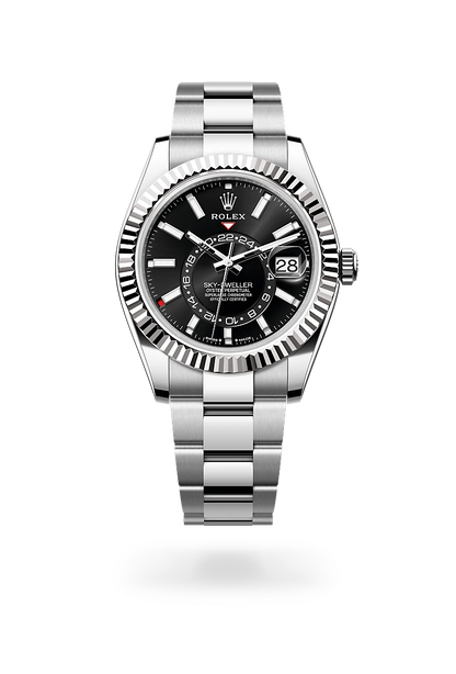 Rolex montre Sky-Dweller en acier inoxydable