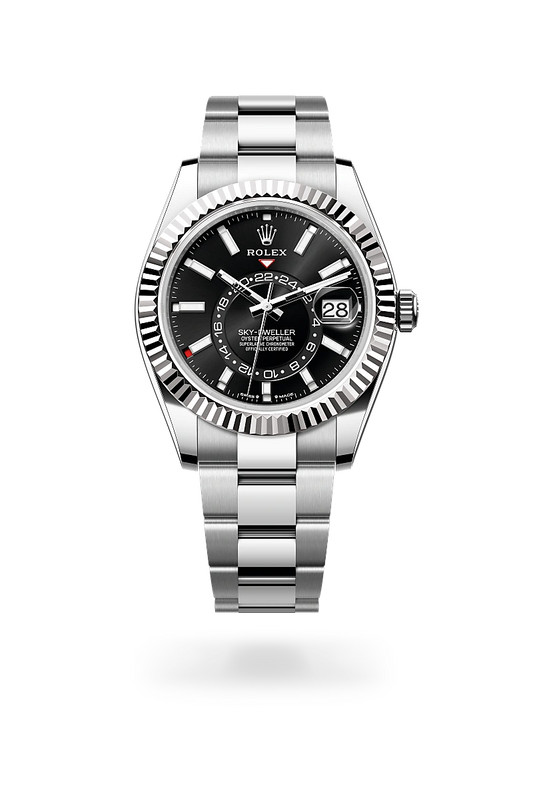 Rolex montre Sky-Dweller en acier inoxydable