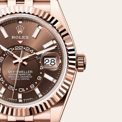 Rolex  Sky Dweller GMT Automatic Chocolate Dial