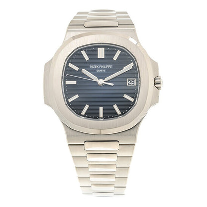Patek Philippe  Nautilus White Gold Automatic Blue Dial