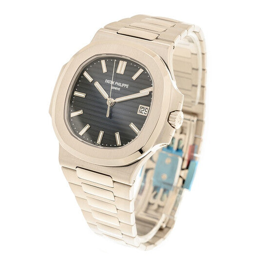 Patek Philippe  Nautilus White Gold Automatic Blue Dial