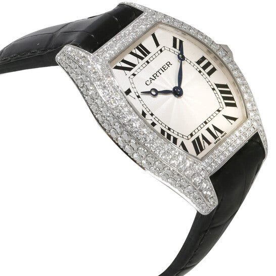 Tortue De Cartier  Diamond Silver Dial