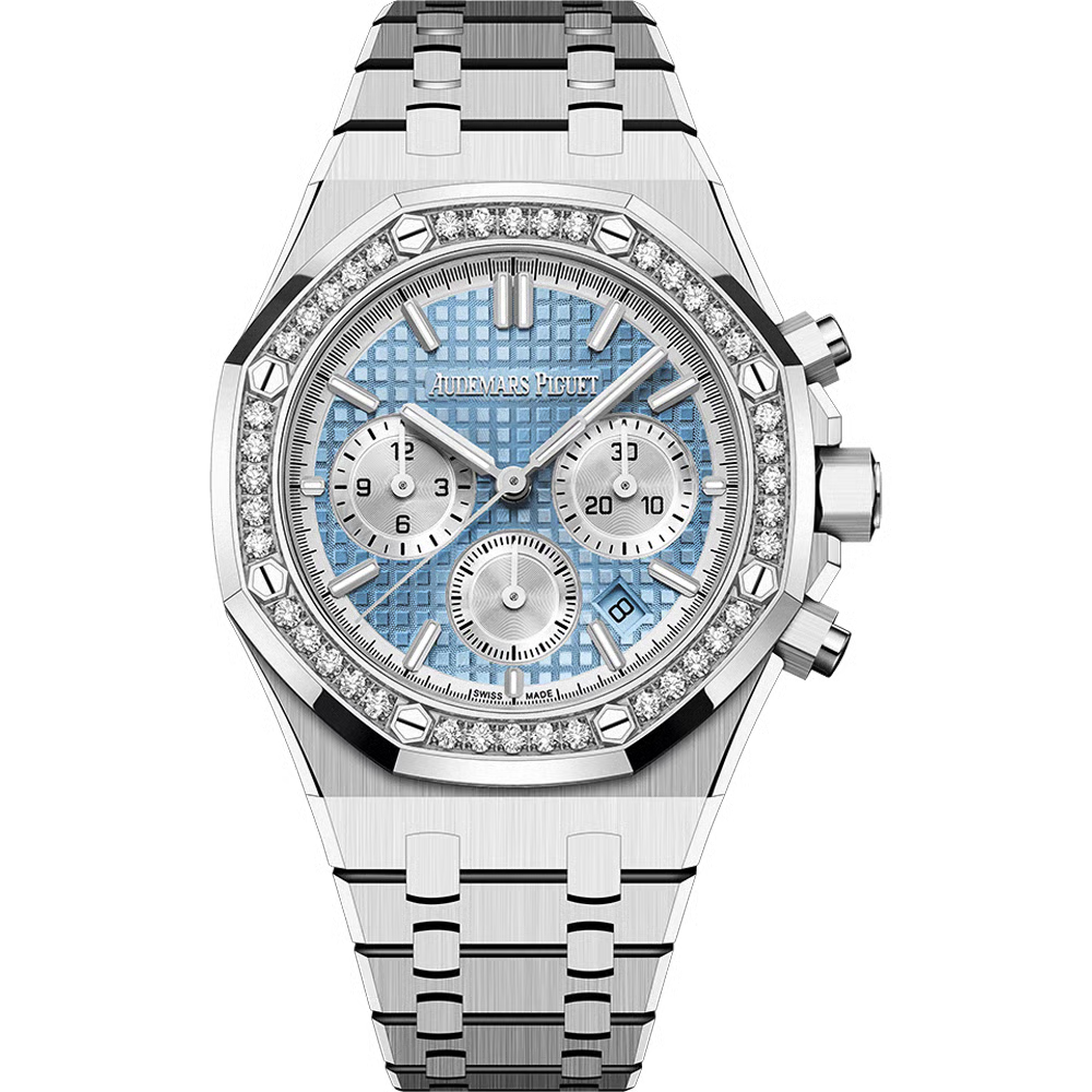 Audemars Piguet  Royal Oak Chronograph Automatic Diamond Blue Dial