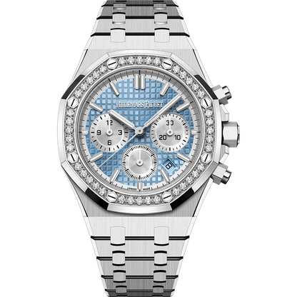 Audemars Piguet  Royal Oak Chronograph Automatic Diamond Blue Dial