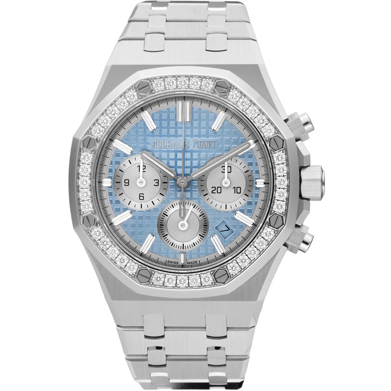 Audemars Piguet  Royal Oak Chronograph Automatic Diamond Blue Dial