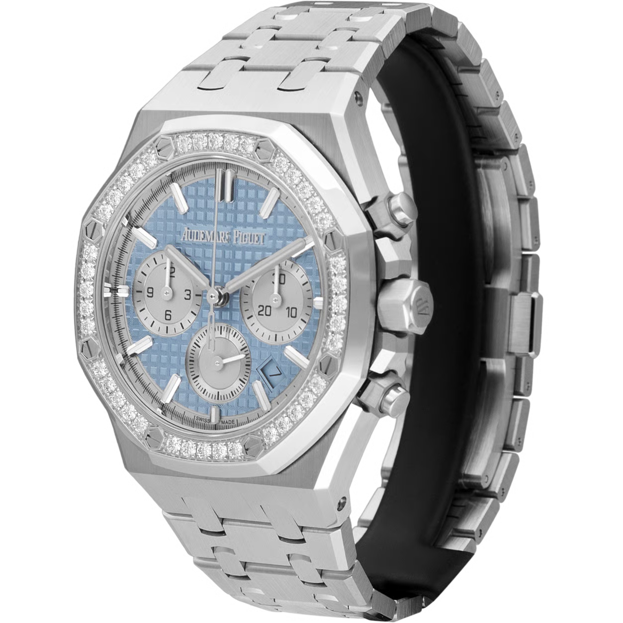 Audemars Piguet  Royal Oak Chronograph Automatic Diamond Blue Dial