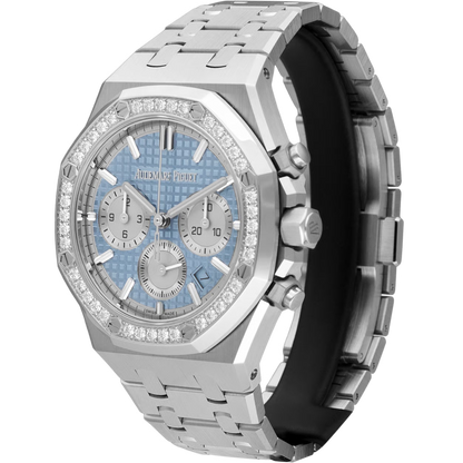 Audemars Piguet  Royal Oak Chronograph Automatic Diamond Blue Dial