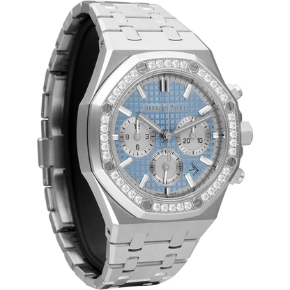 Audemars Piguet  Royal Oak Chronograph Automatic Diamond Blue Dial